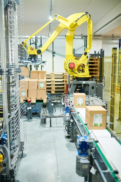 Industrial picking robot at work 2 X6 KN8 Z